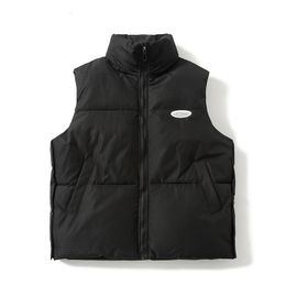 Gilets pour hommes lisible col montant gilet hommes automne hiver chaud veste sans manches gilet hommes gilet manteaux décontractés hommes 230904