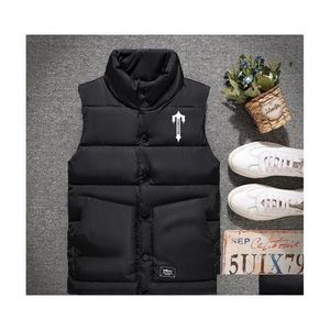 Gilets pour hommes London Trapstar Jacket Mens Style Real Feather Down Winter Fashion Vest Bodywarmer Tissu imperméable avancé Dro264S