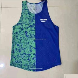 Vente pour hommes Homme Marathon Sport Fast Running Sport Vest Top Track Field Singlet 211120 DROP DIVRICATION APPELONS MENS