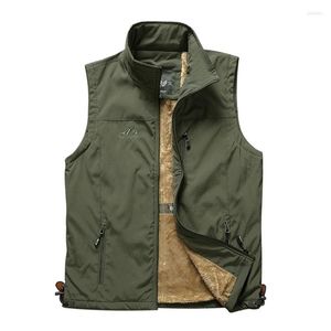 Herenvesten mannen 2023 herfst casual winter vest vest vaste kleur mouwloze jas naar beneden mannelijke jas plus maat 5xl