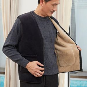 Gilets pour hommes hommes 2023 printemps vêtements d'extérieur épais chaud polaire gilet sans manches veste gilet automne tenues décontractées tactique Z25