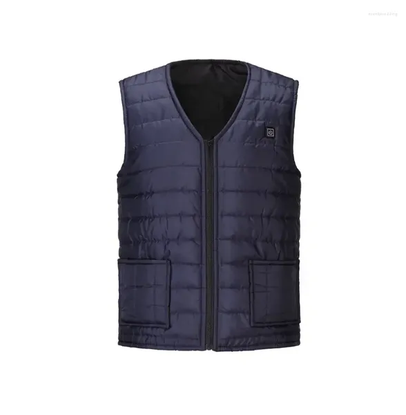 Gilets pour hommes Hommes 8 zones hiver super chaud vestes chauffantes USB électrique sans manches en plein air