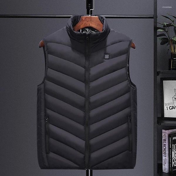 Hommes gilets hommes automne et hiver haute qualité gilet chauffant Zones vestes électriques graphène manteau chauffant USB veste rembourrée chauffante