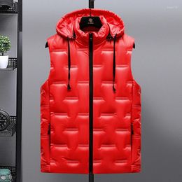 Gilets pour hommes Hommes Coton Sans manches Confortable Épaissi Chaud Haute Qualité Vêtements Mode Style Casual Roupas Masculinas avec capuche