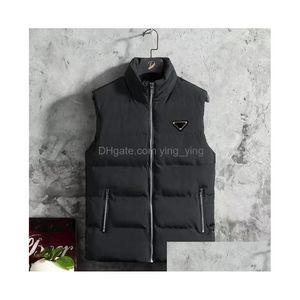 Gilets pour hommes Hommes Designers Vêtements Vestes pour hommes Sweats à capuche de luxe Femmes Fermeture à glissière Gilet à capuche Mode Parka Hiver Coupe-vent C Dhzll