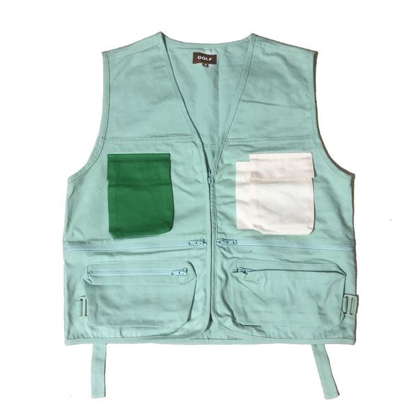 Gilets pour hommes Hommes Luxe 2023 Poches de golf Le Fleur Tyler The Creator Tactiques Manteaux Vestes sans manches Taille asiatique Haute A555 230223