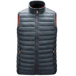 Men's Vests Hommes gilet vestes sans manches gilet automne hommes chaud gilet Homme hiver décontracté rembourré coton gilet Chalecos Para Hombre 230209