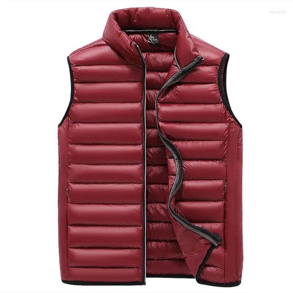 Gilets pour hommes hommes gilet pour bas coton 2023 hiver automne veste sans manches gilet homme grande taille chaud hommes manteau coupe-vent