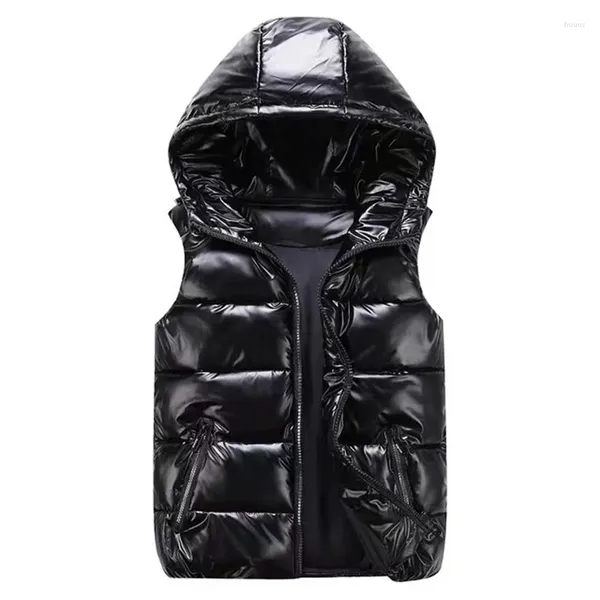 Gilets pour hommes hommes hiver couleur vive gilet gilet veste bodywarmer léger coupe-vent vers le bas manteau vêtements