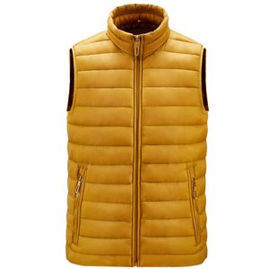 Chaqueta sin mangas para hombre, moda de invierno, abrigos ajustados informales, ropa de marca, chaleco acolchado de algodón para hombre, talla grande 2021