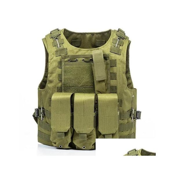 Gilets pour hommes Gilet tactique pour hommes Molle Combat Assat Plate Carrier Chasse Mtifonction Soldat Drop Livraison Vêtements Vêtements Vêtements d'extérieur C Dhorq