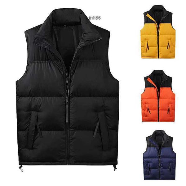 Chalecos para hombres Chaleco para hombre Parkas Cremallera Diseñador Abrigos Chaquetas para mujer Europa América Carta Imprimir Veste Parejas de invierno Ropa de abrigo Chalecos acolchados para hombre M-XXL