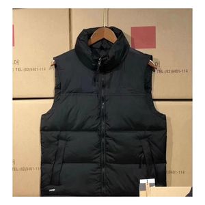 Gilets pour hommes Hommes Gilet Gilet Hommes Designs Femmes Hiver Down Bodywarmer Gilets Mans Veste Puffer Extérieur Chaud Sans Manches Feath Dhxdn