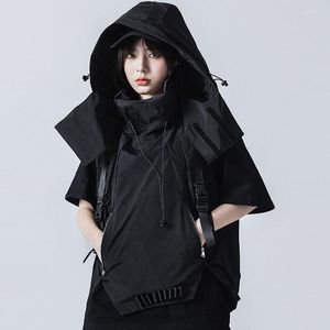 Herenvesten Michalkova Trending Products Tactical Utility Vest Streetwear Herenkleding Zwarte jas Hoodies Los en comfortabel