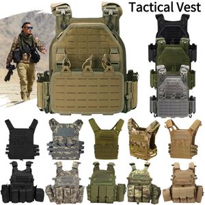 Heren Vesten Molle Plaat Vest Waterdicht Heren Tactische Multifunctionele Combat Camo Militaire Leger Airsoft Outdoor CS Jacht 231010