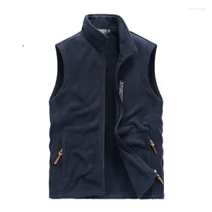 Gilets pour hommes belle automne hiver mâle marque vêtements polaire Softshell chaud gilet hommes décontracté vêtements d'extérieur sans manches veste