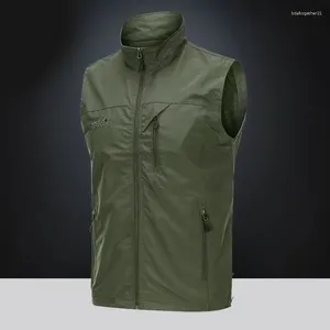 Herenvesten Outdoor Multi Pack Werkkleding Aangepaste voorraad Casual waterdicht vest