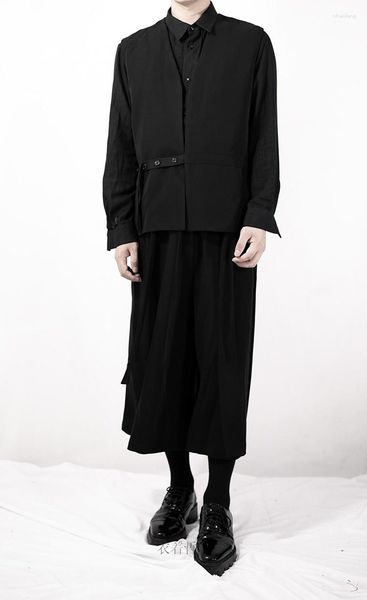 Gilets pour hommes Taille Big Baggy Wear 2023 Conception originale de gilet masculin simple avec une personnalité ample et minimaliste