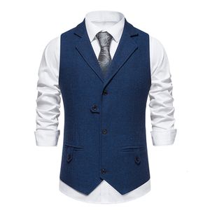 Vêtes pour hommes Slim Fit Casual Business Clothing for Men Struited Waitcoat Viest Giomman Mariage Costume Vestjacket Coats 230812