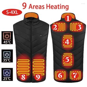 Herenvesten Zacht en comfortabel verwarmd vest USB voor vrouwen Multi-versnelling Temperatuurregeling Warme mannen Veilige verwarming Wasbare jassen Winter
