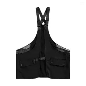 Herenvesten Sportvest Hiphopstijl Unisex Borsttas met verstelbare bandjes Meerdere zakken Voor Street chic Fashionista's Tactisch Vrije tijd