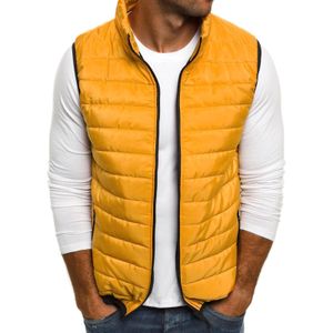 Gilets masculins printemps et automne couleur masculine de couleur masculine sans manchette de veste de coton atmosphérique simple de l'homme 221130