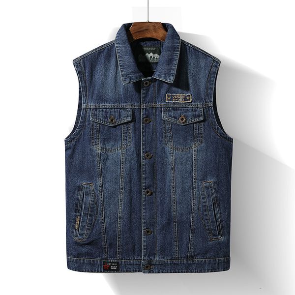 Hommes Gilets Printemps Automne Denim Gilet Hommes Casual Veste Sans Manches Hommes Pographie De Pêche Gilet Multipoches Gilet Homme Grande Taille M4XL 221202