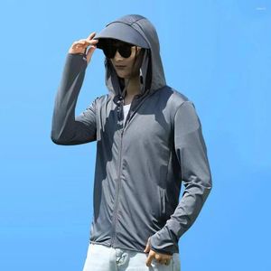 Vêtes masculines UV SUN SUN Protection Skin Coats Men de sport Mens Sports Dotwear Breaker Vestes décontractées Running Outdoor Sports