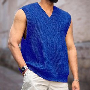 Gilets pour hommes Pull Gilet Street Slim Fit Muscle V Hommes T-shirts Casual Tops Hommes Plage Homme Pour Mesh Top Crop
