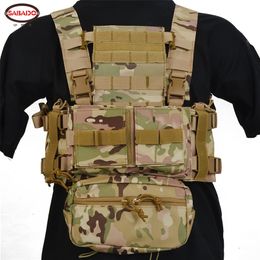 Gilets pour hommes Tactical MK3 Chest Rig Micro Chassis SACK Pouch H Harness M4 AK Magazine Insert Airsoft Paintball Accessoires Gilet de chasse 220919
