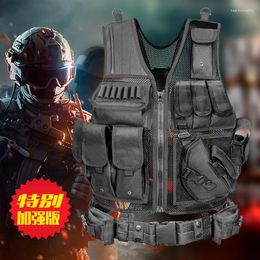 Gilets pour hommes débardeur tactique vrais ventilateurs militaires Ultra léger extérieur maille respirant CS Combat Protection