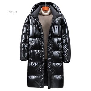 Gilets pour hommes épaissi brillant doudoune hommes long type hiver tendance beau manteau pour hommes 231020