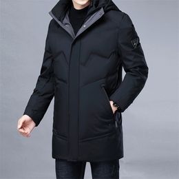 Gilets pour hommes Top Grade Marque d'hiver Casual Mode Longue Parka 90 Blanc Canard Down Manteau Hommes Coupe-Vent Veste Avec Capuche Hommes Vêtements 231020