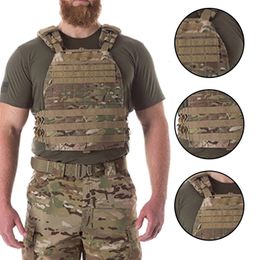 Herenvesten Training Militaire tactisch voor menwomen Plate Body Armor Combat Army Chest Rig Assault Molle Airsoft 221124