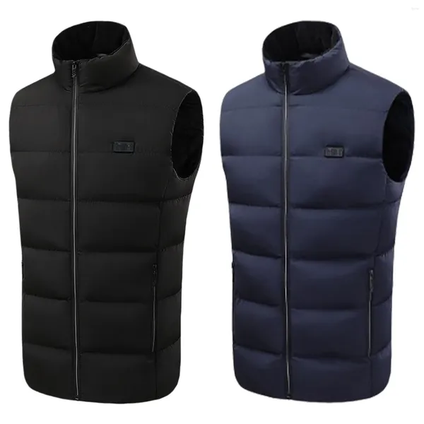 Gilets pour hommes Gilet chauffant électrique unisexe 21 zones de chauffage Veste chaude d'hiver avec 3 niveaux légers pour la randonnée en plein air