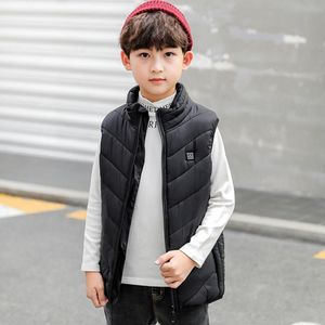 Chalecos de hombre Unisex útil algodón acolchado inteligente termostato calentador chaleco invierno niños chaqueta calentamiento rápido para uso diario 230223