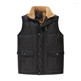 Heren Vesten Vest Voor Mannen Herfst Heren Jas Mode Parka Warme Dikke Katoenen Jas Mannelijke Kleding Plus Size 7XL