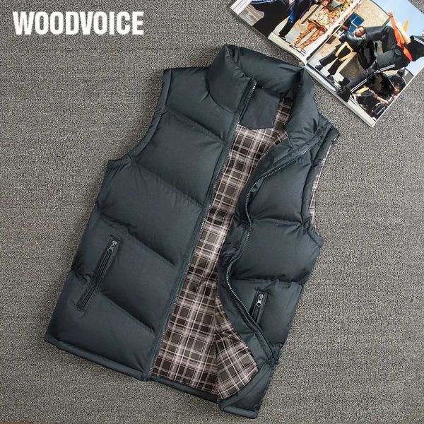 Gilets pour hommes Gilet hommes élégant automne hiver chaud sans manches gilet veste hommes Slim Fit gilet manteaux décontractés hommes gilet West Mannen 88 231113