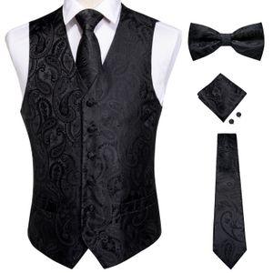 Hommes Gilets Gilets Pour Hommes Slim Fit Hommes Costume De Mariage Gilet Décontracté Sans Manches Formelle Affaires Homme Gilet Hanky Cravate Noeud Papillon Ensemble DiBanGu 230418