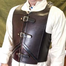 Gilets pour hommes Vintage médiéval Steampunk poitrine garde Viking guerrier chevalier Costume Larp plastron équipement armure gilet