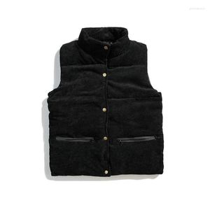Hommes gilets hiver vestes manteau gilet Streetwear épaissir chaud mâle velours côtelé sans manches coton femme 3XL Phin22