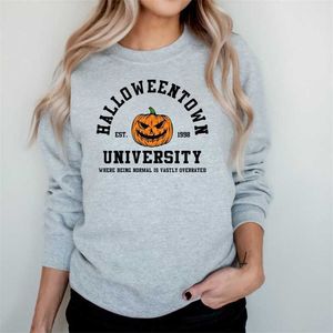 Sweat-shirt Vintage pour hommes Halloweentown Est 1998 pull drôle ville automne sweats à capuche citrouille Halloween sweats LST230902