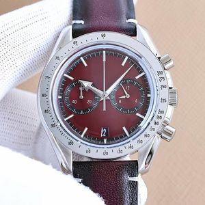 Heren VK quartz batterijhorloge Kerst luxe horloge maat 43,5 mm chronograaf hoogwaardig saffierglas waterdicht designerhorloge