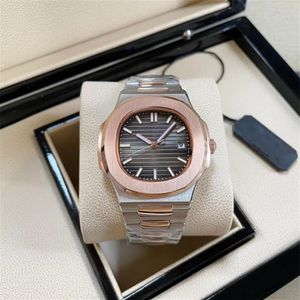 Reloj para hombre, correa de acero de precisión 316, movimiento de cadena automático, película de diamante, espejo de cristal, diámetro 40mm2909