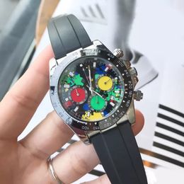 Reloj para hombre con esfera de camuflaje de 40 mm, movimiento de cuarzo, correa de goma, hebilla plegable clásica, deportes de ocio, reloj de pulsera de diseño de lujo c312x