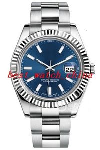 Montre pour hommes 41mm 126334 116610 disque bleu Deluxe meilleure qualité saphir automatique montre pour hommes montre