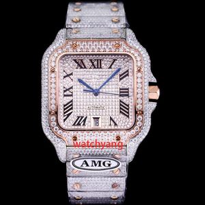Herenhorloge AMG-horloge met snel afneembare band 904 roestvrij staal maat 40 mm, exclusief ultradun en stabiel 9015 uurwerk saffierspiegel design horloge