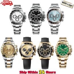 reloj para hombres Movimiento mecánico automático Mira de lujo Moda Sapphire Watch Watch Watch Panda relojes para hombres con caja