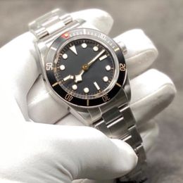 Montre pour hommes décontracté automatique montre mécanique 39MM tout en acier inoxydable bracelet d'affaires réglable mode de luxe montre de haute qualité