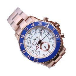 Reloj para hombres Clean Watches Yacht Chocolate Mans Wutwatch Master de acero inoxidable Oyster Oyster Pulsera de zafiro resistente a la pulsera de vidrio de zafiro AAA